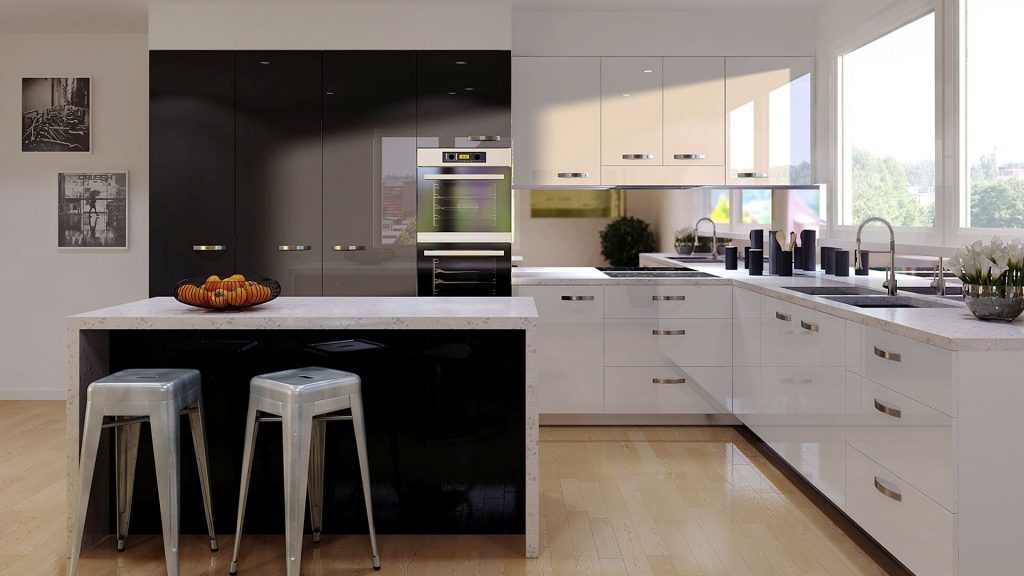 Acrylic Kitchen Cabinets Granite, High Gloss Acrylic Kitchen Cabinets Cost