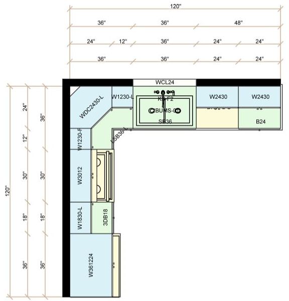 cabinets disign with sizes