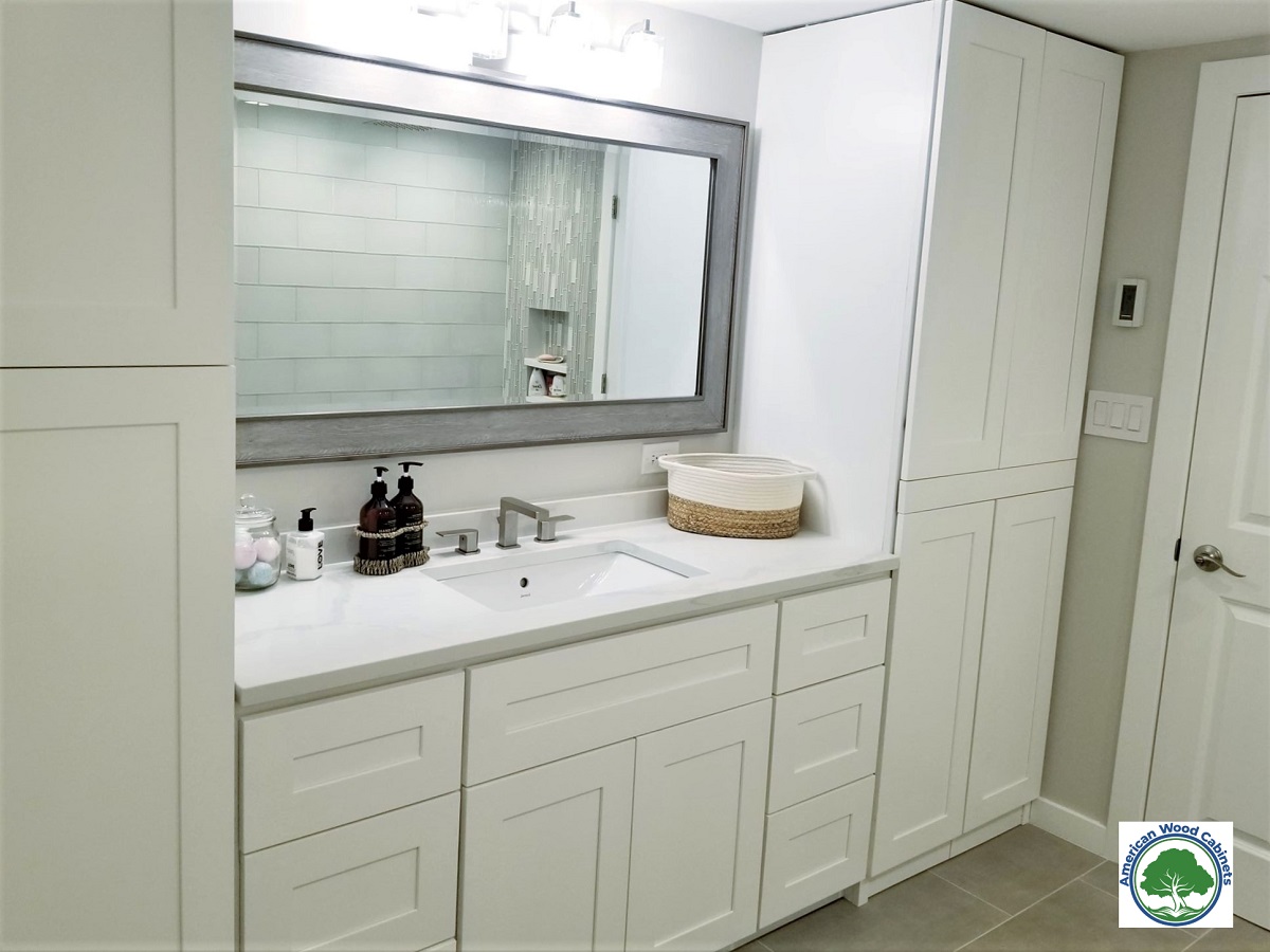 White Bathroom Vanity And Vanity Tops » Granite & Quartz