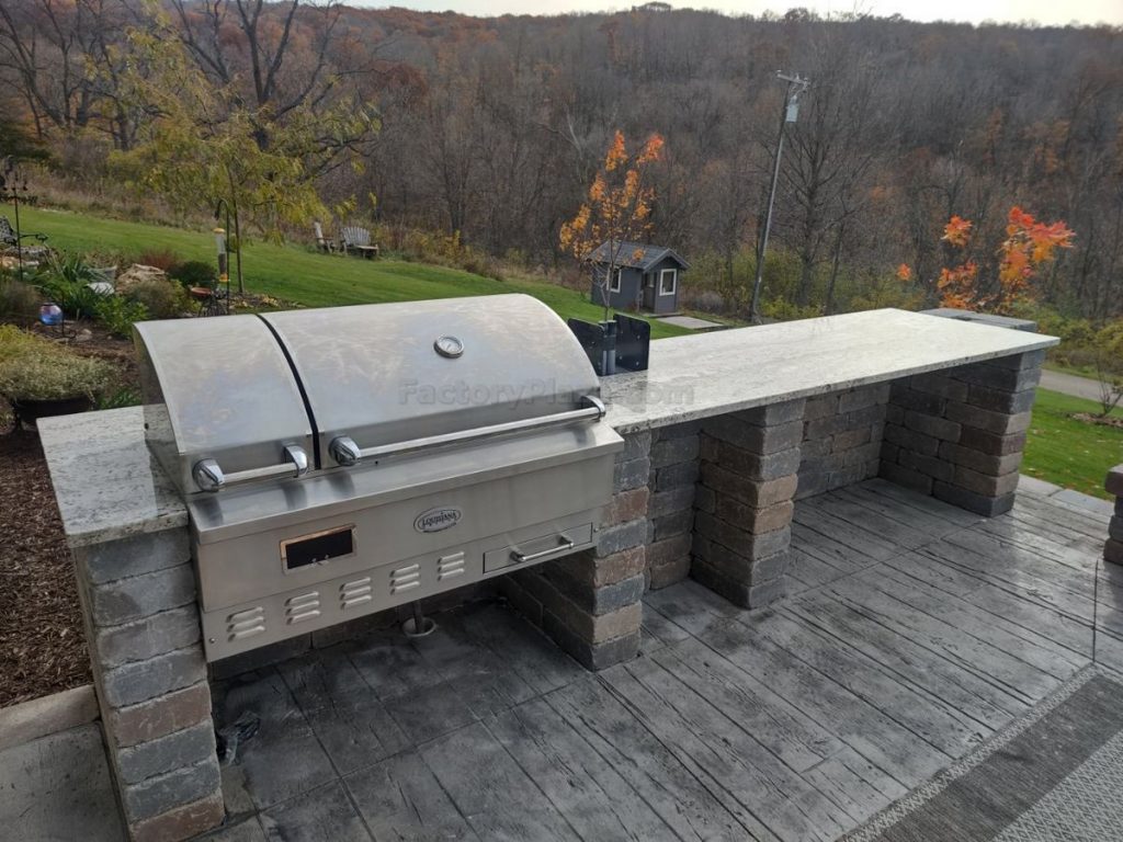 outdoor countertops with a grill