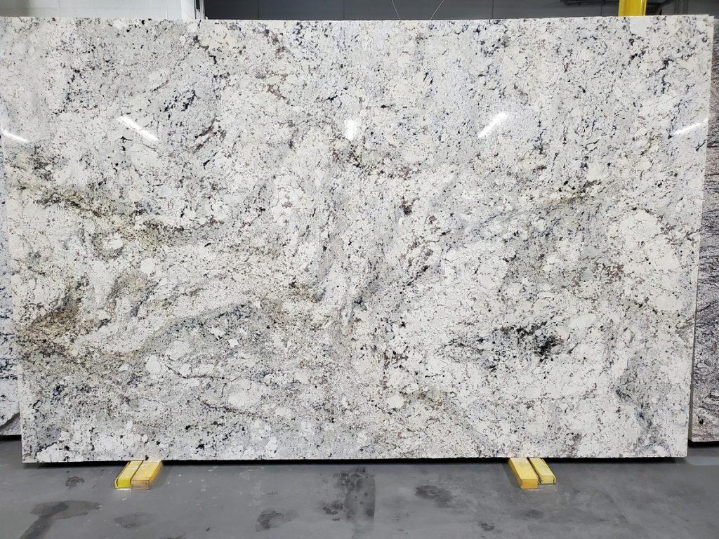 White Paradise granite slab