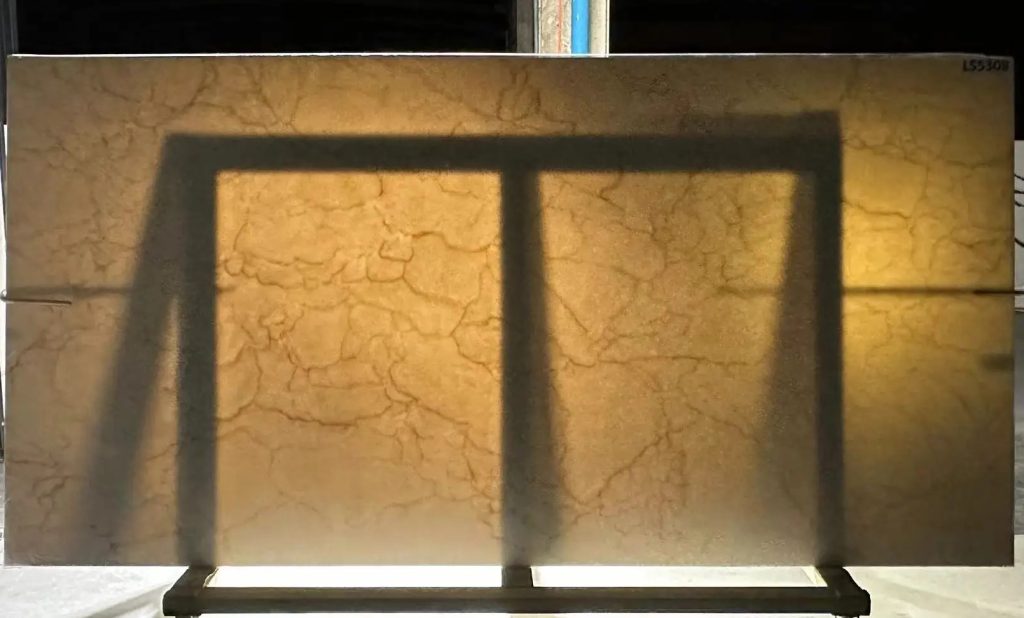 Upgrade Your Kitchen with the Latest Trend: Translucent Quartz Countertops 3 statuario gold translucent slab