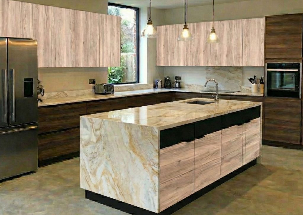 melamine cabinets 3 tone colors taj mahal island