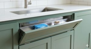 10 Hidden Cabinet Hacks to Dramatically Increase Your Kitchen Storage 2 Sink Tip Out Tray